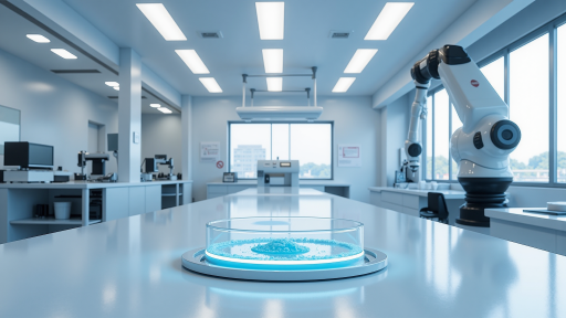 某大学智慧实验室项目,显示现代化实验室内景,学生使用VR设备进行虚拟实验,智能实验台,数据采集系统,远程指导平台,安全监控系统