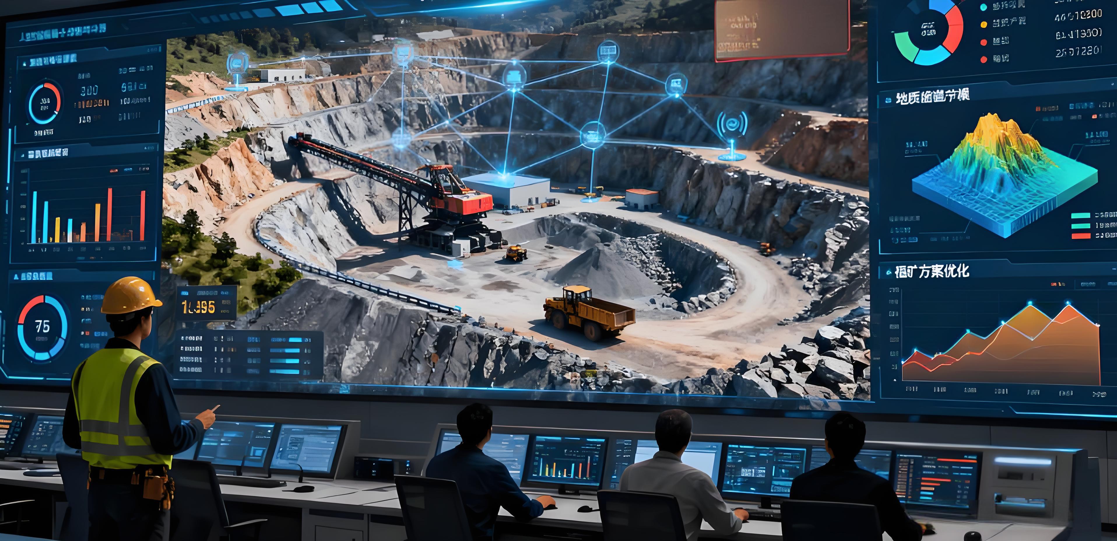 某大型电网公司智慧变电站项目现场,显示现代化变电站建筑,智能监控设备,技术人员操作控制台,LED显示屏显示实时数据,绿色植被环绕,现代化工业设计风格